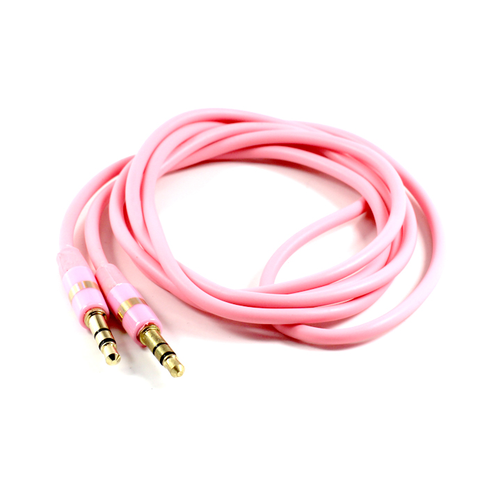 Auxiliary Cable 3.5mm to 3.5mm Cable (Pink)